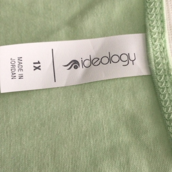 Woman’s Ideology T Shirt that ties in front color light green washable #572 - Picture 4 of 7